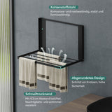 glasvolla Mensola Pieghevole per Lavatrice 41x25cm, Mensola Magnetica Lavatrice in Acciaio al Carbonio, Mensola da Parete Multifunzionale per Bagno e Cucina Folda-01