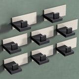 Glasvilla Design – Ganchos de pared de acero inoxidable Stalo-06 / Stalo-07 con montaje adhesivo o atornillado
