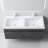 glasvilla Mobile Bagno Sospeso Mobili da Bagno con Lavabo da Marmo fuso, Botanica