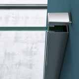 glasvilla Box Doccia in Vetro Trasparente a Forma U Cabina Doccia con Porte Doppie, Box Doccia in Vetro di ESG Ravenna66UK