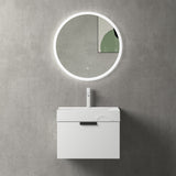 glasvilla Mobile Bagno Sospeso, Mobile da Bagno con Cassetto a Chiusura Soft-Close Include Lavabo, Lonato