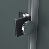 Box doccia Glasvilla con porta scorrevole angolare, in acciaio ESG da 8 mm con rivestimento NANO, supporto doccia a 4 punti Rav17-2K