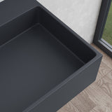 glasvilla Lavabo da Appoggio da Marmo Fuso Lavabo Bagno Sospeso Lavandino Bagno con Foro per la Rubinetteria Col6028