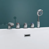 glasvilla Vasca da Bagno Freestanding in Acrilico con Rubinetto, Vasca da Bagno Indipendente