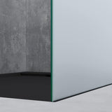 glasvilla Box Doccia Walk-In in Vetro 8mm Parete Doccia in Vetro di Sicurezza ESG con Rivestimento Nano Braccio di Sostegno BRAM1&BRAM3 Bremen1