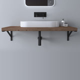 Supporto da parete Glasvilla Design in acciaio inox per lavabo WH02
