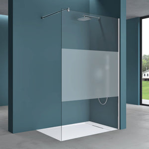 glasvilla Duschwand für Dusche Duschabtrennung Walk-In Dusche ESG-Sicherheitsglas 10mm NANO Glas Bremen2MS