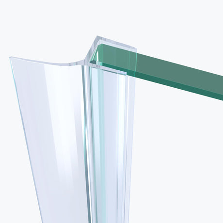 Guarnizione per doccia Glasvilla | Guarnizione per porta doccia, spessore vetro 6 mm - 8 mm | Guarnizione di ricambio per porta doccia, parete doccia dritta
