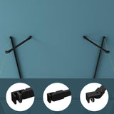 Maniglione di sostegno Glasvilla per doccia, parete divisoria per doccia, parete in vetro per doccia | Stabilizzatore per doccia walk-in | Rotazione a 180° per spessori del vetro da 6 a 10 mm