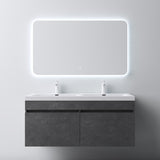 glasvilla Mobile Bagno Sospeso Mobili da Bagno con Lavabo da Marmo fuso, Botanica