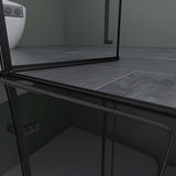 glasvilla Box Doccia in Vetro Trasparente 6mm Box Cabina Doccia in Cristallo di Sicurezza ESG con Rivestimento Nano Rav64K