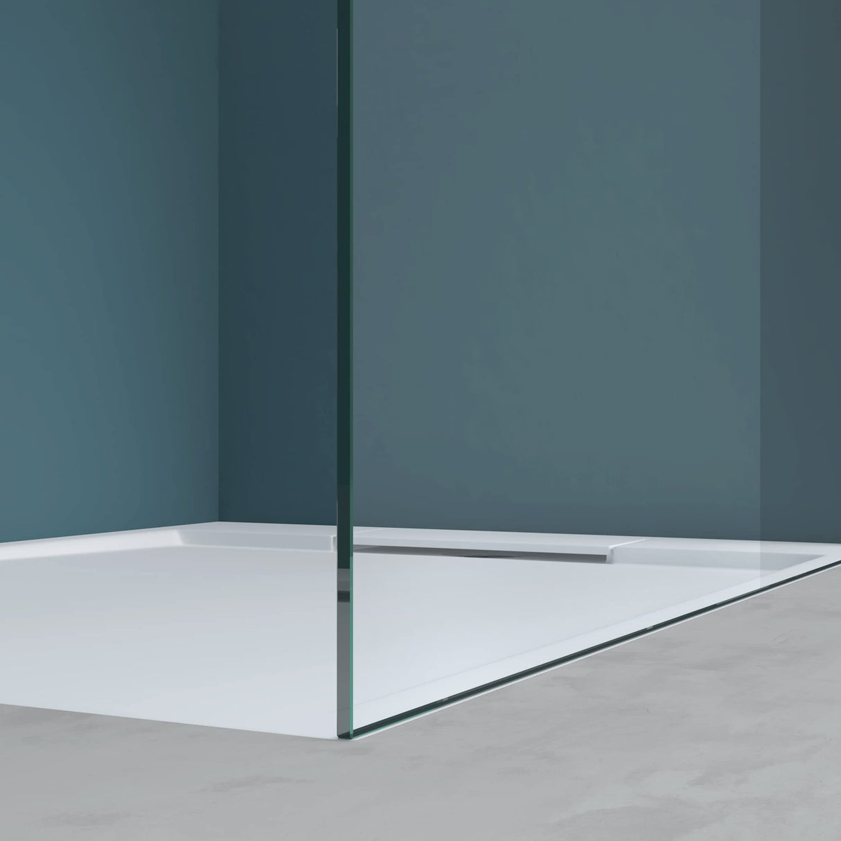 glasvilla Box Doccia Walk-In Parete Doccia in Vetro 10mm di Sicurezza ESG con Rivestimento Nano Braccio di Sostegno BRAM1&3 Bremen2DM