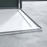 glasvilla Box Doccia con Porte Pieghevole a 180°in Vetro Parzialmente Smerigliato Box Cabina Doccia Angolare con Effetto Loto Ravenna26