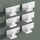 Glasvilla Design – Ganchos de pared de acero inoxidable Stalo-06 / Stalo-07 con montaje adhesivo o atornillado