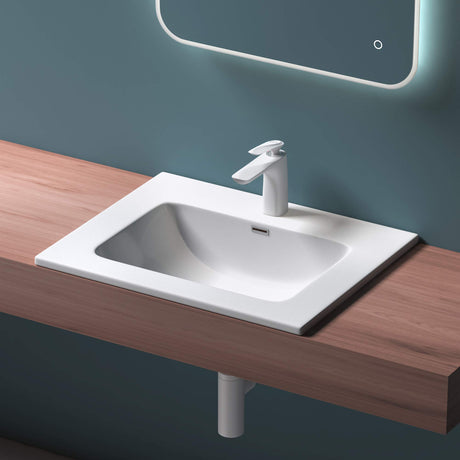 glasvilla Lavabo da Incasso da Minerale Fuso Lavabo Sottopiano Lavandino Bagno Col02