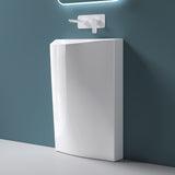 Lavabo da appoggio Glasvilla Design Col37 bianco, in ghisa minerale, lavabo, LTH: 55x34x85cm