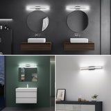 lampada da specchio a LED per bagno Glasvilla | Lampada da specchio, lampada da bagno 6000K | Applique a LED 9W con fascio di specchio 