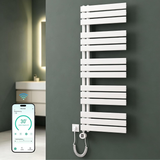 glasvilla Badheizkörper,mit Heizstab Badheizung,Handtuchheizkörper mit Seitenanschluss, Handtuchwärmer mit Heizstab 600W/900W, App-Steuerung, Thermostat und Timerfunktion,‎FN con Heizstab-03