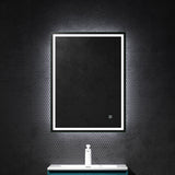 glasvilla Specchio da Bagno Appeso Specchio LED da Parete per Il Trucco Specchio da Bagno a LED con Interruttore Touch Anti-Appannamento Spiegel-02