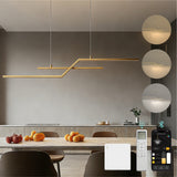 Glasvilla Design – Lámpara colgante LED lineal 105 cm, 3 temperaturas de color 3000K–6000K (18W)