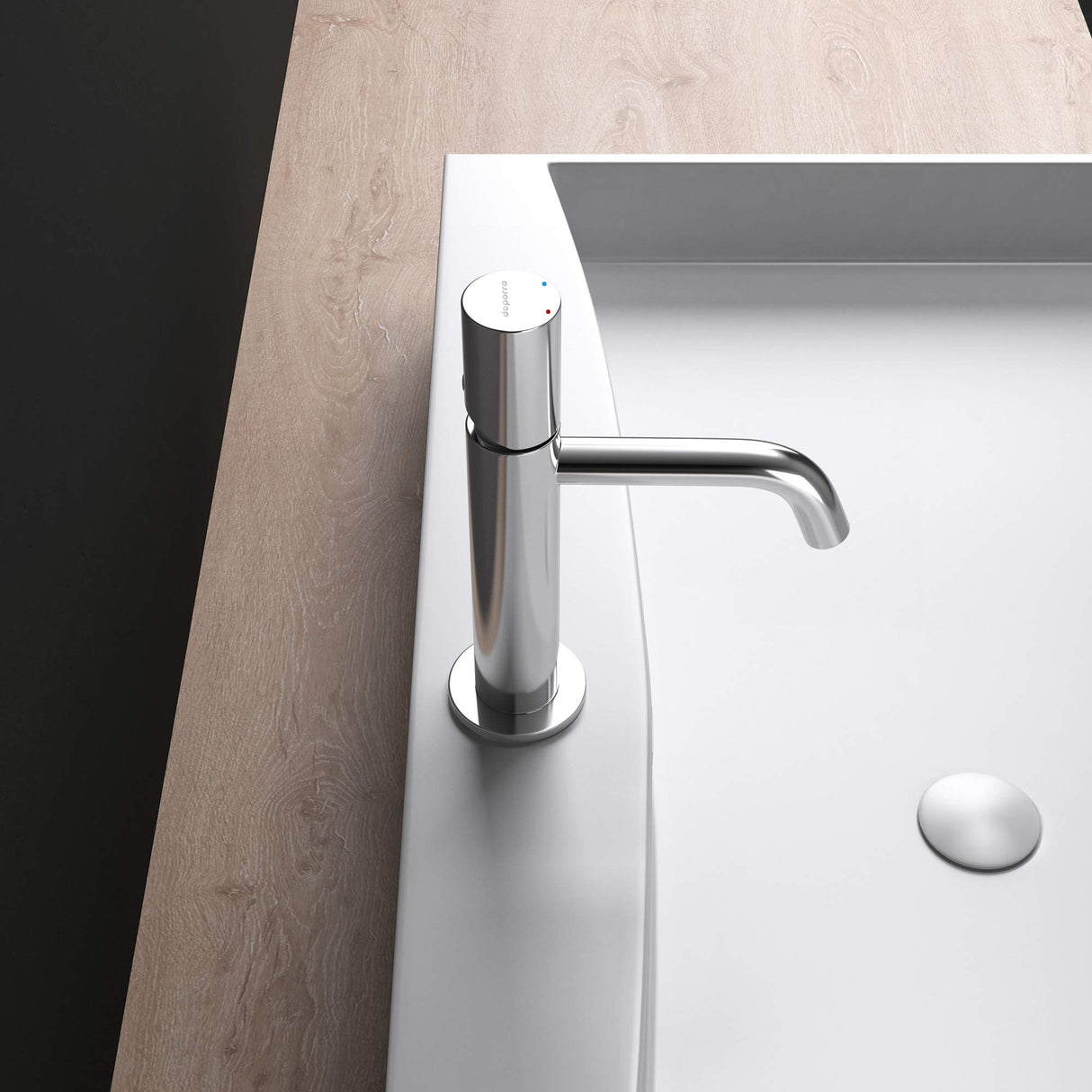 glasvilla Rubinetto Miscelatore per Lavabo Monocomando Rubinetto Bagno per Bidet e Lavandino WAO-7701 