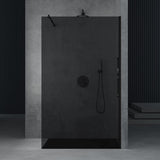 glasvilla Box Doccia Walk-In in Vetro 10mm Parete Doccia in Vetro di Sicurezza ESG con Rivestimento Nano e Braccio di Sostegno BRAM1&BRAM3 Bremen2
