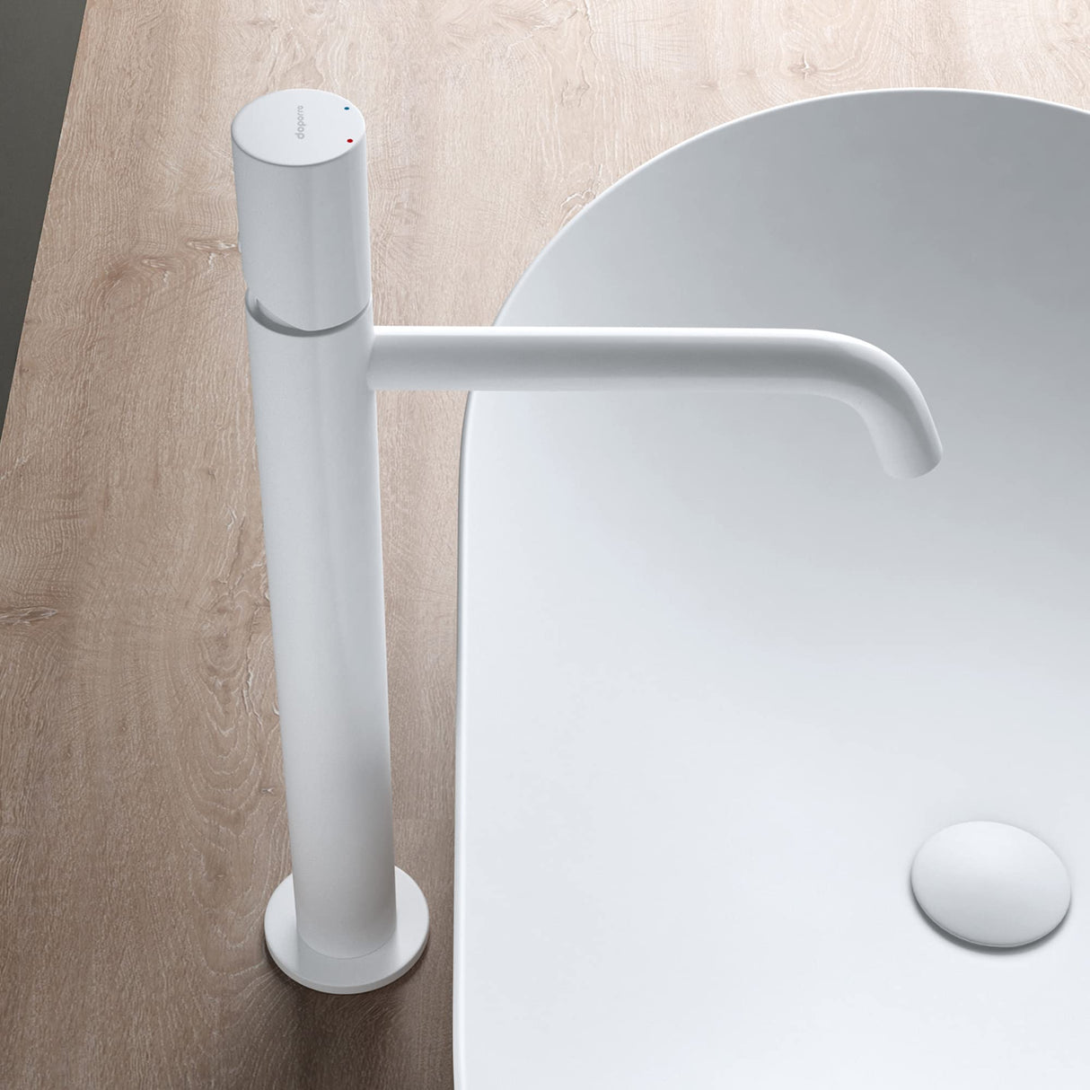 glasvilla Rubinetto Miscelatore per Lavabo Monocomando Rubinetto Bagno per Bidet e Lavandino WAO-7701 