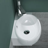 glasvilla Lavabo da Appoggio 42X28X15cm Lavabo Bagno Sospeso Lavandino Bagno in Ceramica con Nano Rivestimenti Brüssel001