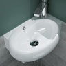 glasvilla Lavabo da Appoggio 42X28X15cm Lavabo Bagno Sospeso Lavandino Bagno in Ceramica con Nano Rivestimenti Brüssel001