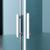 Box doccia Glasvilla, telaio in alluminio, vetro di sicurezza ESG, vetro trasparente, doppia porta Ravenna50K