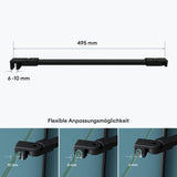 Maniglione di sostegno Glasvilla per doccia, parete divisoria per doccia, parete in vetro per doccia | Stabilizzatore per doccia walk-in | Rotazione a 180° per spessori del vetro da 6 a 10 mm