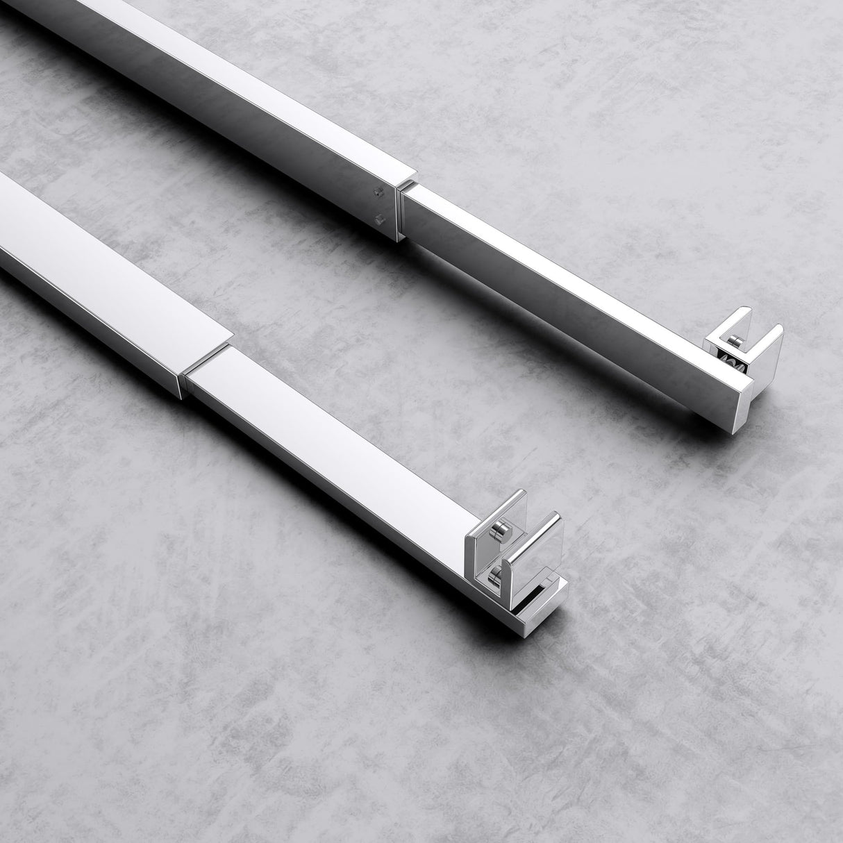 Maniglione di sostegno Glasvilla per doccia, parete divisoria per doccia, parete in vetro per doccia | Stabilizzatore per doccia walk-in | Rotazione a 180° per spessori del vetro da 6 a 10 mm