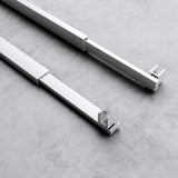 Maniglione di sostegno Glasvilla per doccia, parete divisoria per doccia, parete in vetro per doccia | Stabilizzatore per doccia walk-in | Rotazione a 180° per spessori del vetro da 6 a 10 mm