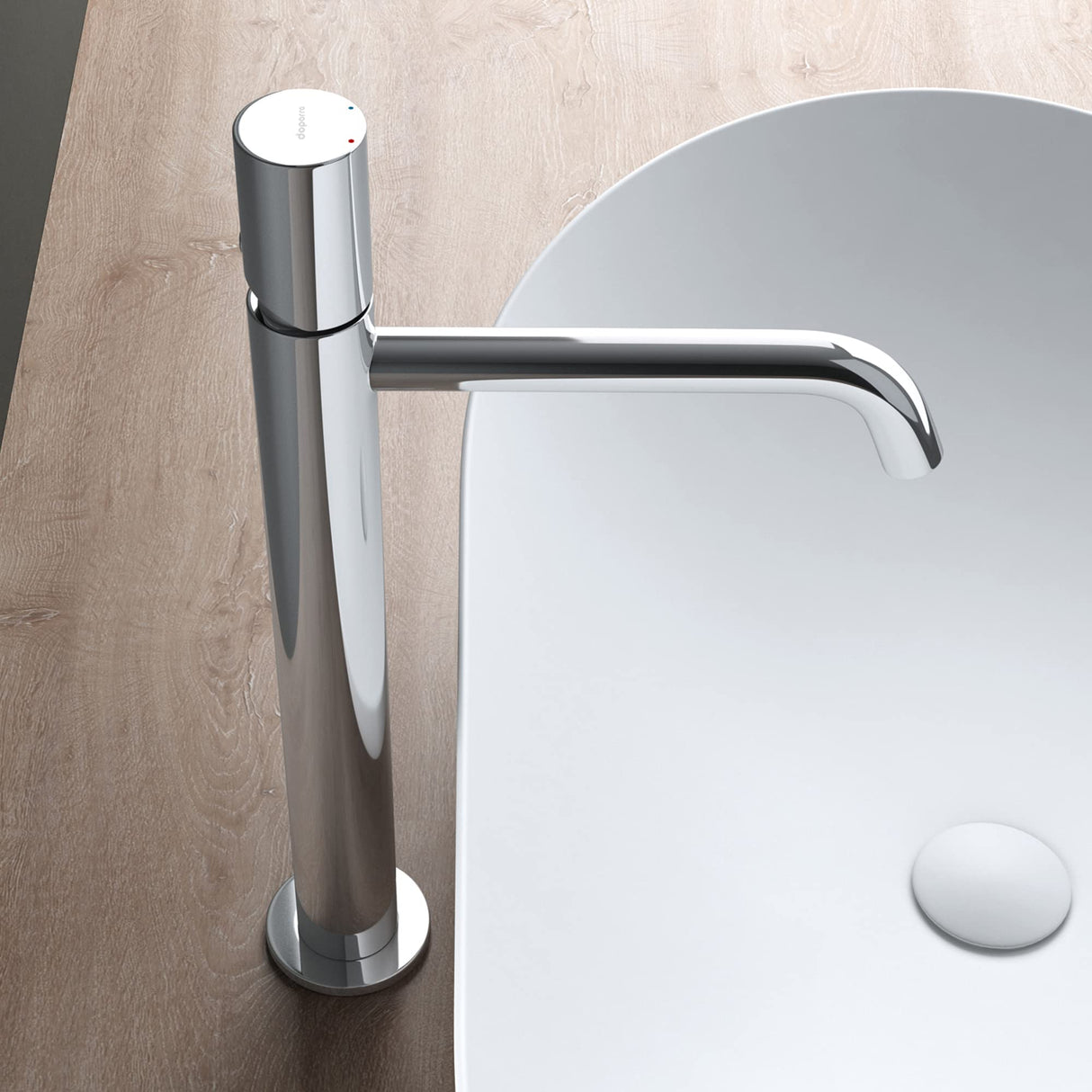 glasvilla Rubinetto Miscelatore per Lavabo Monocomando Rubinetto Bagno per Bidet e Lavandino WAO-7701 