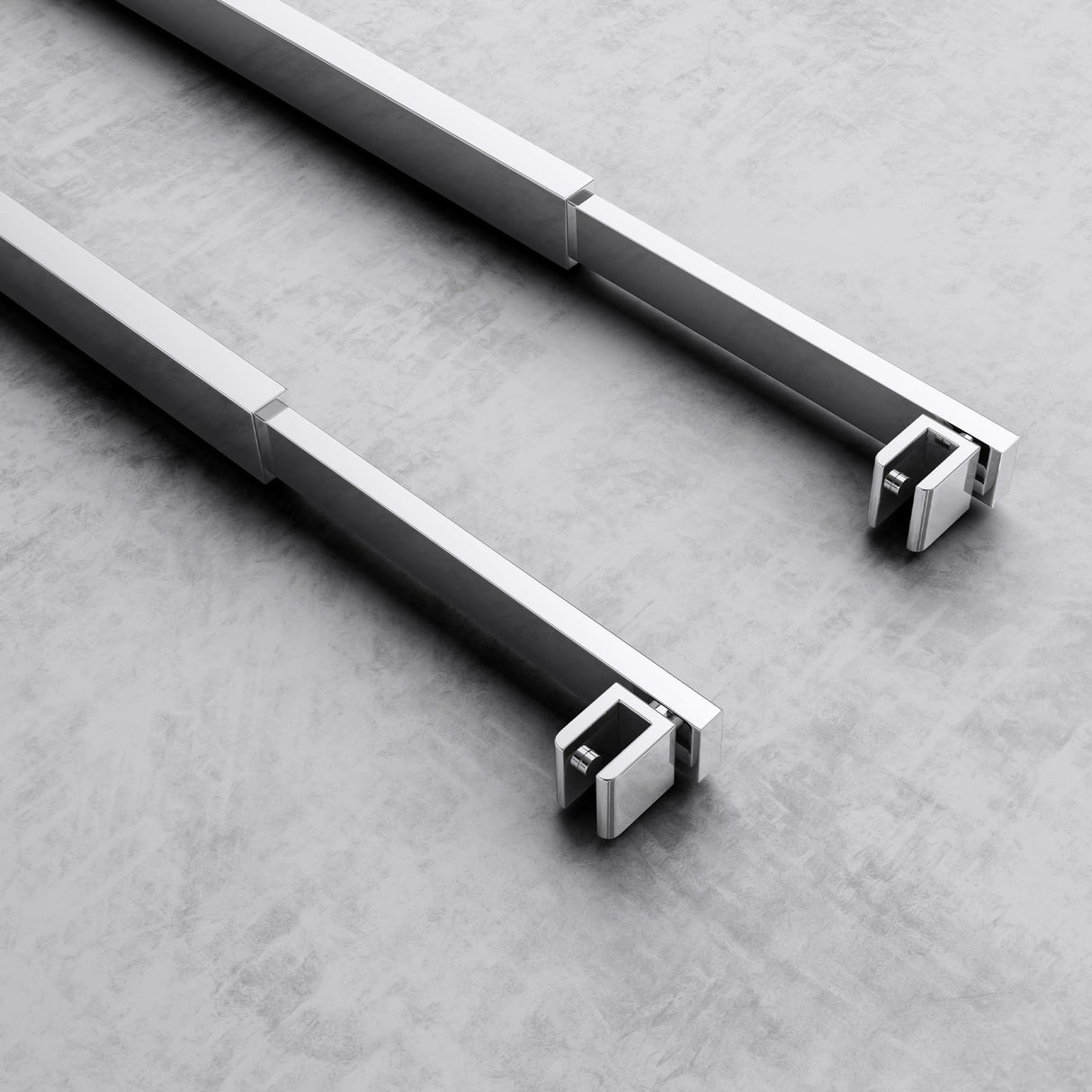 Maniglione di sostegno Glasvilla per doccia, parete divisoria per doccia, parete in vetro per doccia | Stabilizzatore per doccia walk-in | Rotazione a 180° per spessori del vetro da 6 a 10 mm
