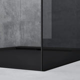 glasvilla Box Doccia Walk-In in Vetro 8mm Parete Doccia in Vetro di Sicurezza ESG con Rivestimento Nano Braccio di Sostegno BRAM1&BRAM3 Bremen1