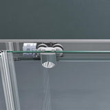 glasvilla Box doccia Angolare in Vetro, Cabina Bagno con Doppia Porta Scorrevole, Box Cabina Doccia in Vetro di Sicurezza ESG da 6 mm, Ravenna16MS