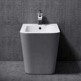 glasvilla Sanitari Bidet Sospeso in Ceramica Superficie Antisporco Sanitari Bagno Bianco