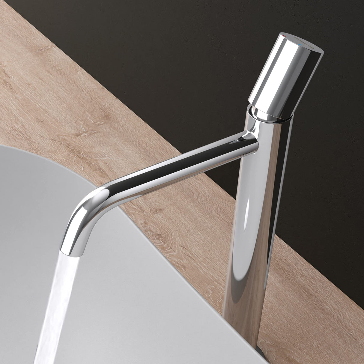 glasvilla Rubinetto Miscelatore per Lavabo Monocomando Rubinetto Bagno per Bidet e Lavandino WAO-7701 