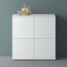 glasvilla Mobile Contenitore con 4 ante e 4 vani per Soggiorno, Sala da Pranzo, Camera da Letto Schrank04