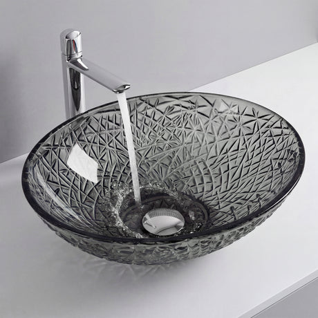 Lavabo de Vidrio Glasvilla Minerva Lavabo Sobre Encimera Ovalado