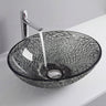 lavabo Glasvilla en verre, vasque à poser, lavabo ovale