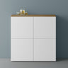 glasvilla Commode de Rangement à 4 Portes Buffet Meuble Polyvalent Meuble de Rangement Schrank04