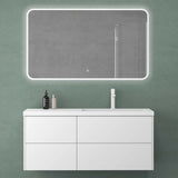 Set di mobili da bagno Glasvilla, mobile lavabo da 120 cm, mobile lavabo con base a chiusura ammortizzata, 4 cassetti, mobili da bagno Moment