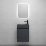 glasvilla Mobile Bagno Sospeso con Lavabo Antracite Opaco Mobiletto da Bagno 46x26x63cm Pisa02