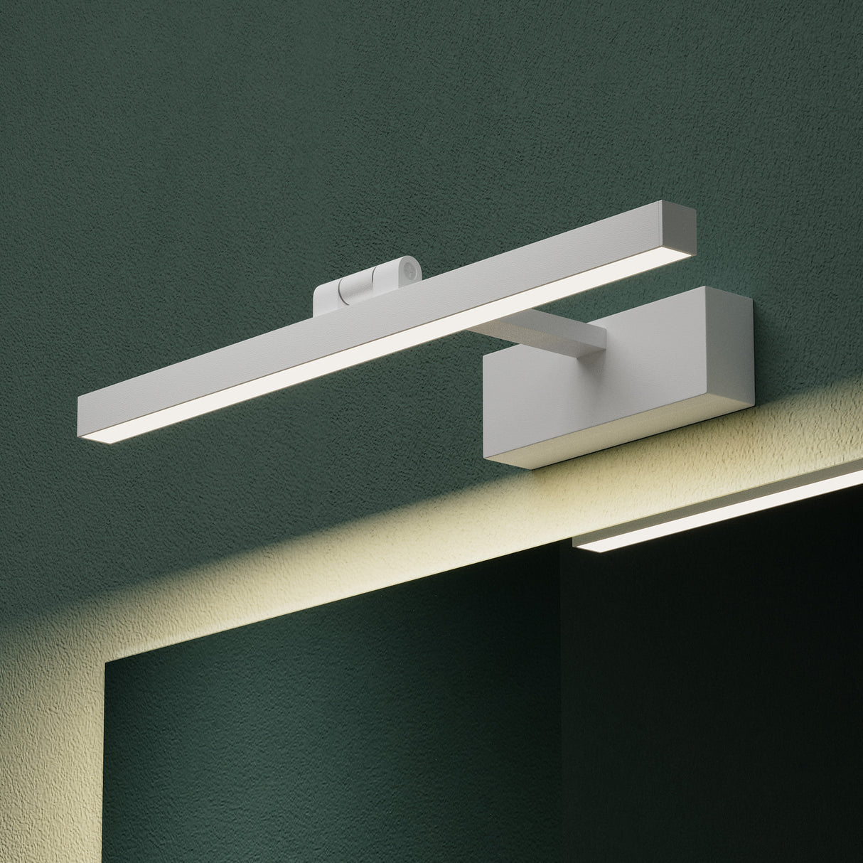 lampada da specchio a LED per bagno Glasvilla | Lampada da specchio, lampada da bagno 4000K | Ruotabile di 180°, 9W, radiosamente bello 