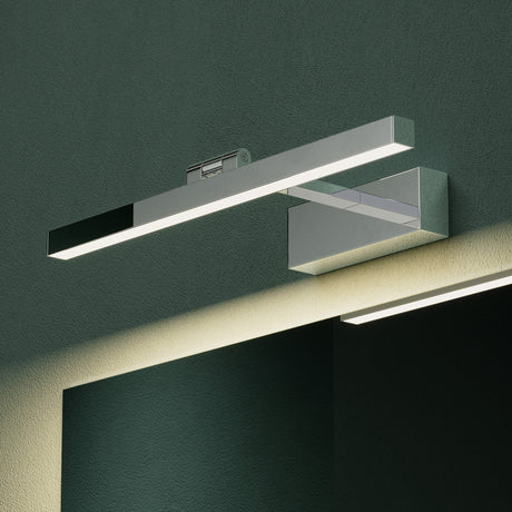 lampada da specchio a LED per bagno Glasvilla | Lampada da specchio, lampada da bagno 4000K | Ruotabile di 180°, 9W, radiosamente bello 