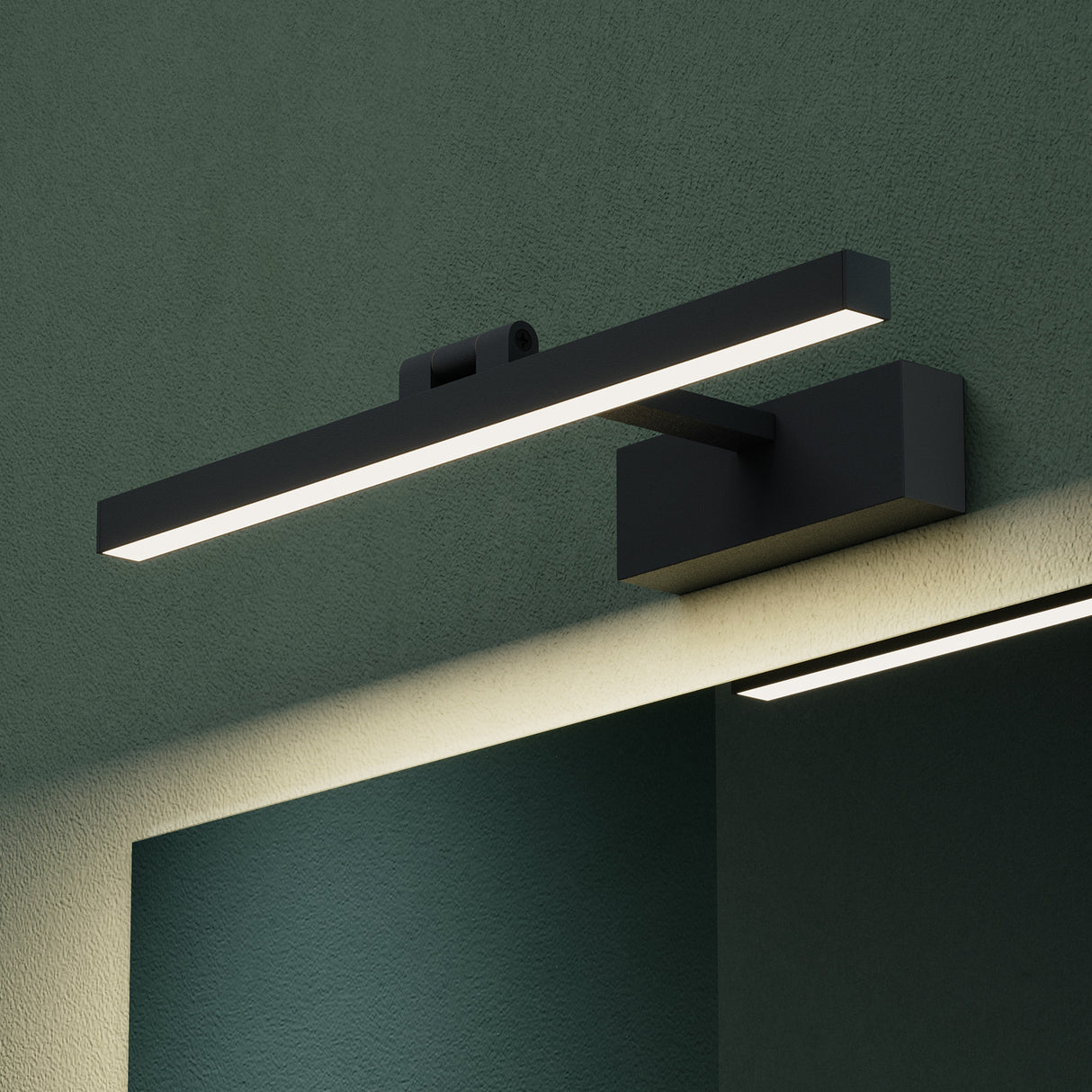 lampada da specchio a LED per bagno Glasvilla | Lampada da specchio, lampada da bagno 4000K | Ruotabile di 180°, 9W, radiosamente bello 