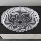 lavabo Glasvilla en verre, vasque à poser, lavabo ovale