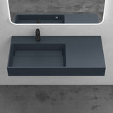 glasvilla Lavabo da Appoggio Lavandino Bagno Sospeso da Marmo Fuso Col12